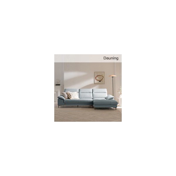 다우닝 아지오 4인 카우치 헤드레스트 전체 통가죽 소파 (색상:딥그린 / 방향:좌) 